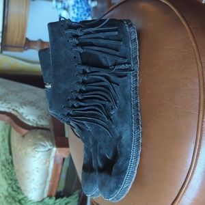 UGG Suede leather fringe booties